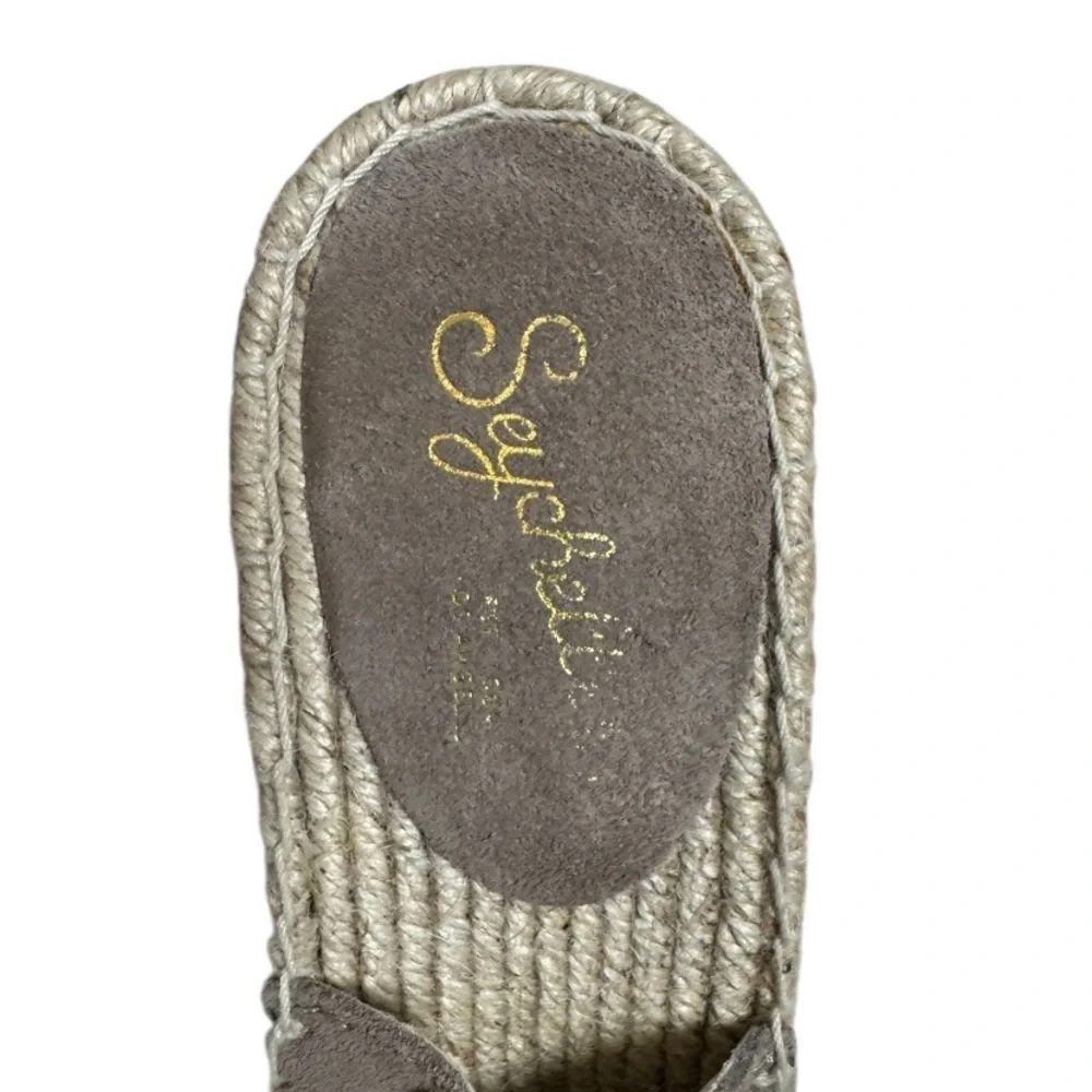 Seychelles Charismatic Taupe Suede Espadrille Wedge Sandals Women’s Size 9